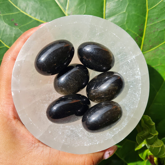 Golden Sheen Obsidian Tumbled Stone