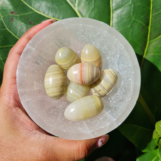 Pistachio Calcite Tumbled Stone