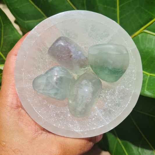 Green Fluorite Tumbled Stone