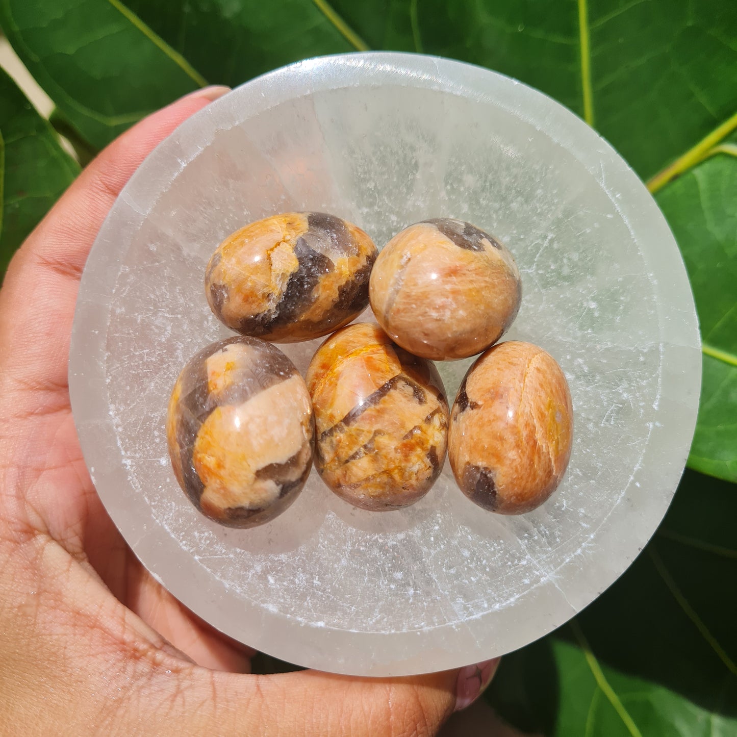 Smoky Peach Moonstone Tumbled Stone