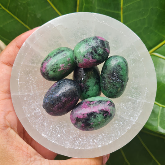 Ruby Zoisite Tumbled Stone