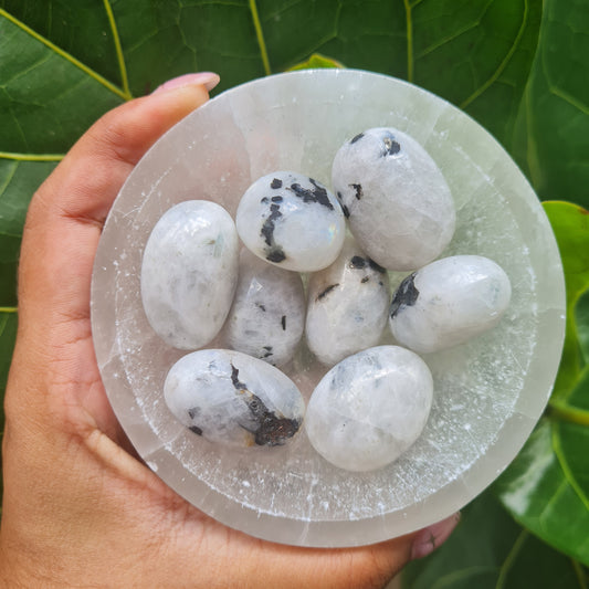 Rainbow Moonstone Tumbled Stone