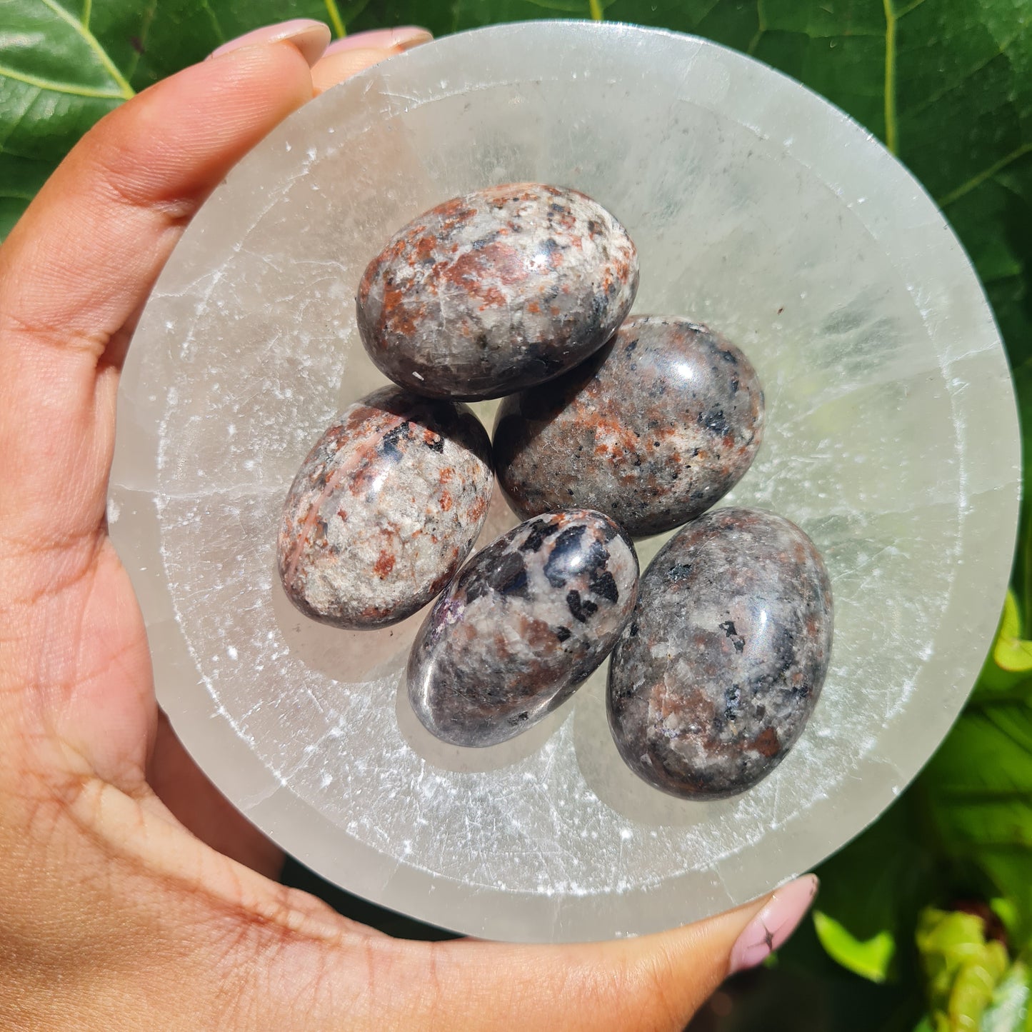 Yooperlite (UV Reactive Sodalite) Tumbled Stone