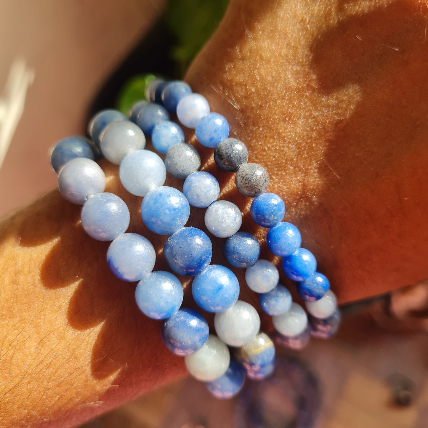 Blue Aventurine Gemstone Bracelet