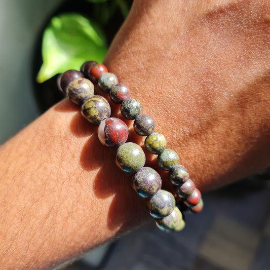 Dragon Blood Jasper Gemstone Bracelet