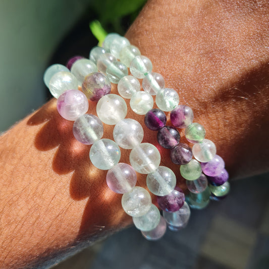 Rainbow Fluorite Gemstone Bracelet