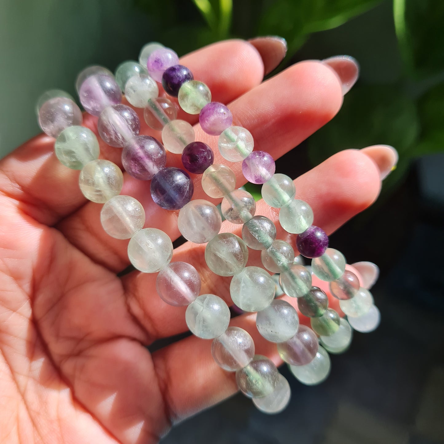 Rainbow Fluorite Gemstone Bracelet