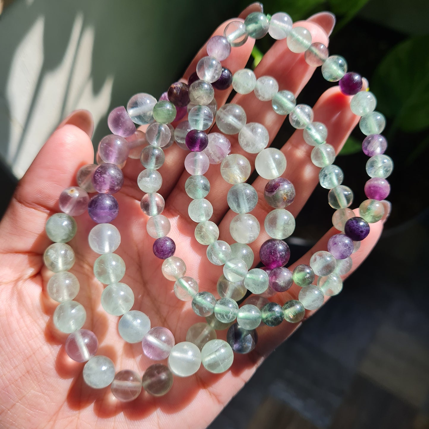 Rainbow Fluorite Gemstone Bracelet