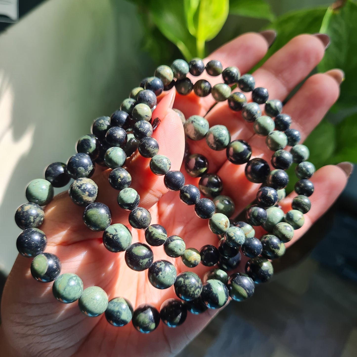 Kambaba Jasper Gemstone Bracelet