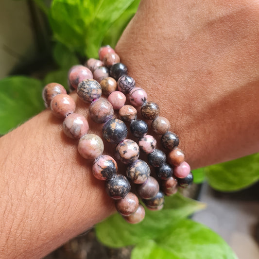 Rhodonite Gemstone Bracelet