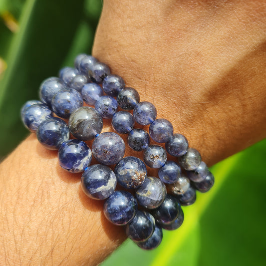 Iolite (Water Sapphire) Gemstone Bracelet