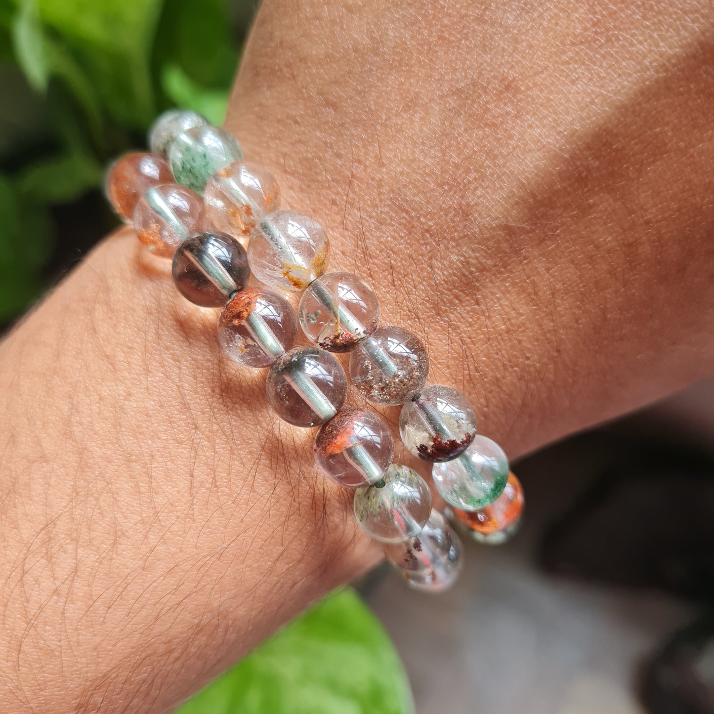 Lodolite (Garden Quartz) Gemstone Bracelet