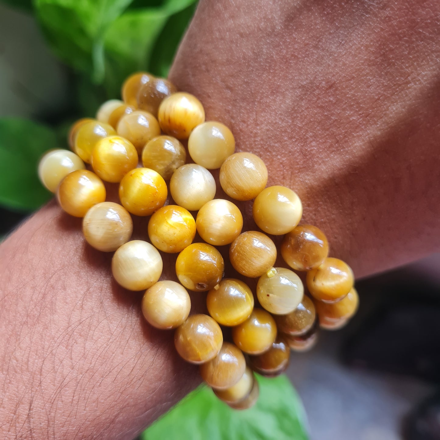 Golden Tiger's Eye Gemstone Bracelet