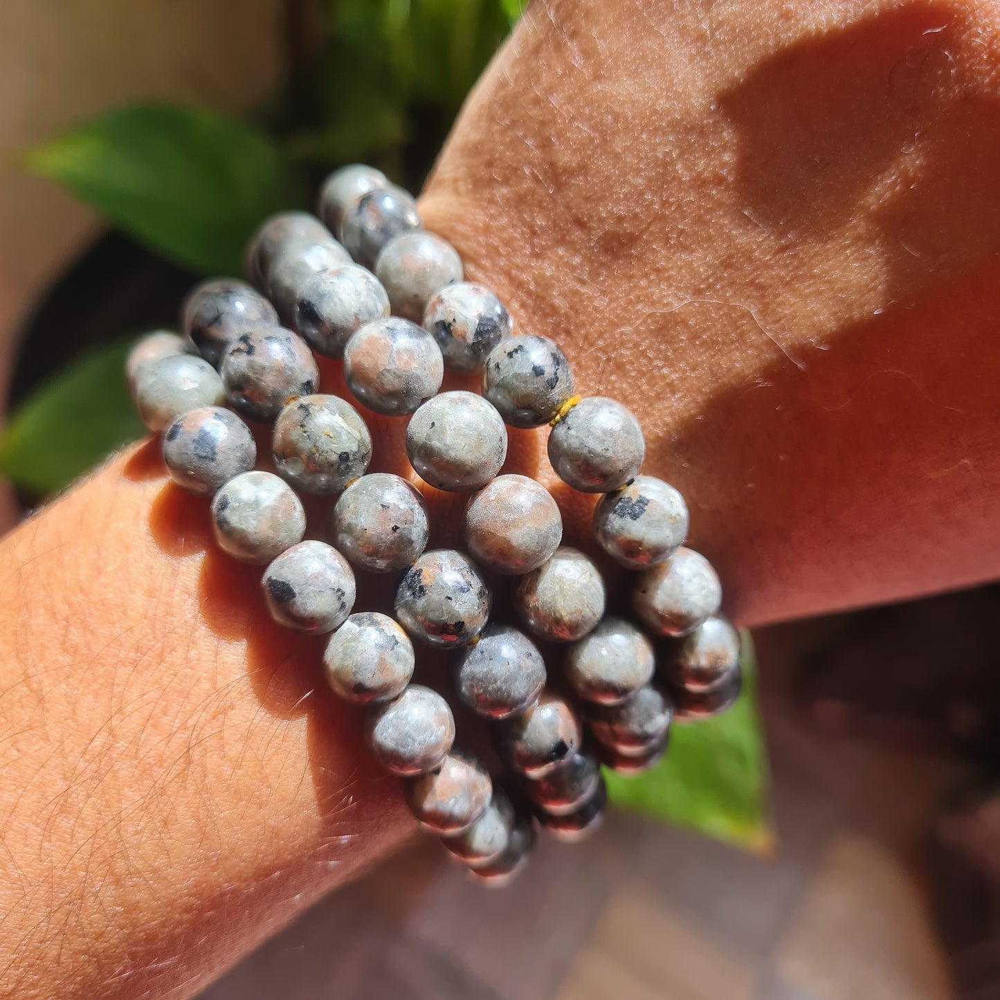 Yooperlite (UV Reactive Sodalite) Gemstone Bracelet