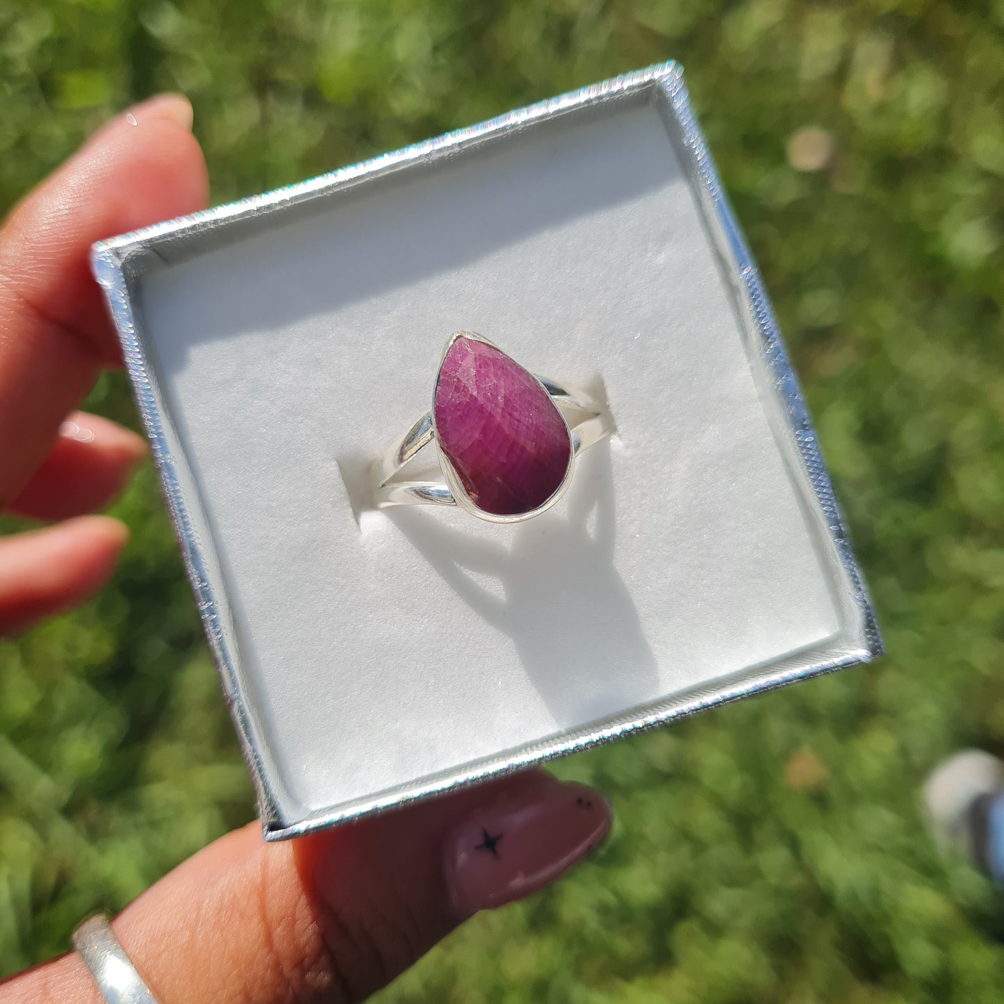 Ruby Gemstone Ring - Size 8