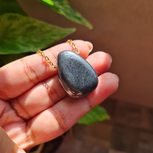 High Quality Hematite Nugget Necklace