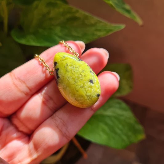 Lizardite Nugget Necklace