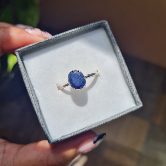 Lapis Lazuli Gemstone Ring - Size 9