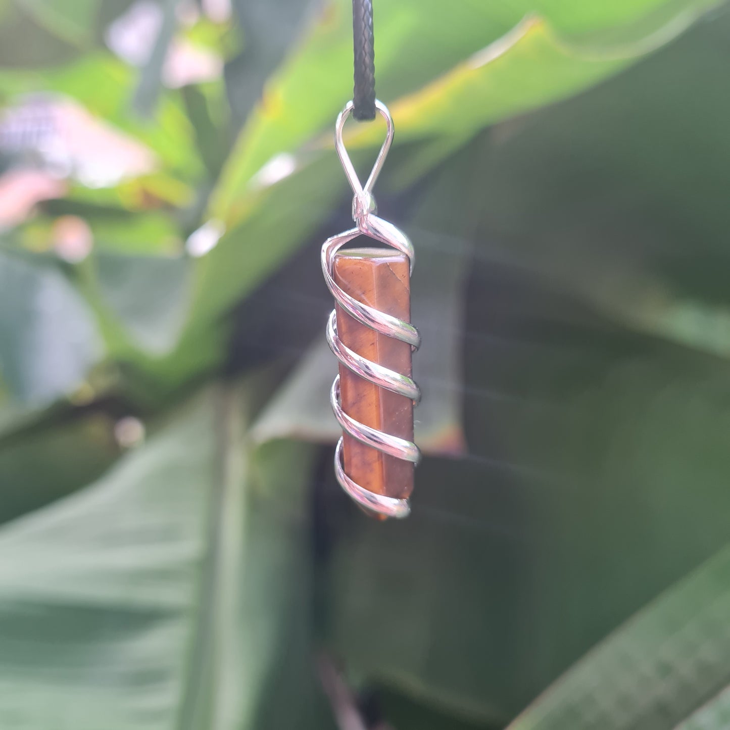Wire Wrapped Tiger's Eye Necklace