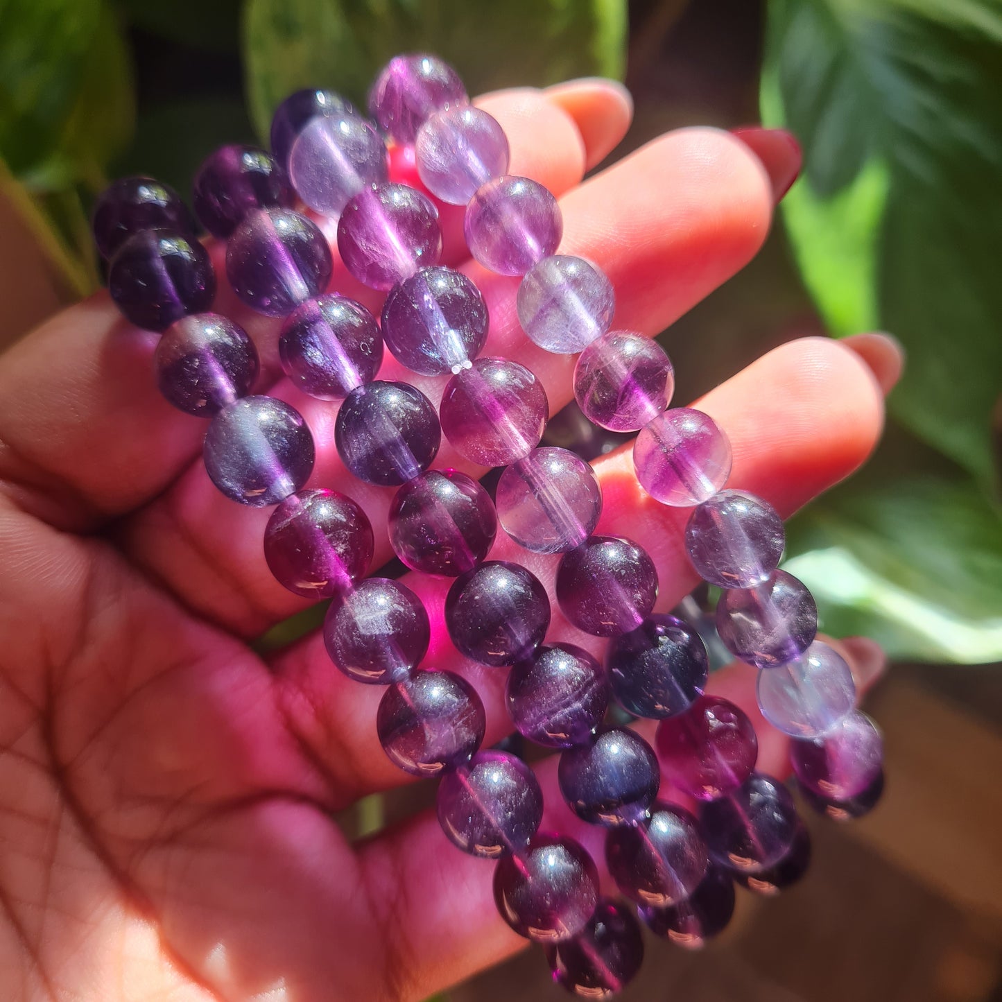 Rainbow Fluorite Gemstone Bracelet