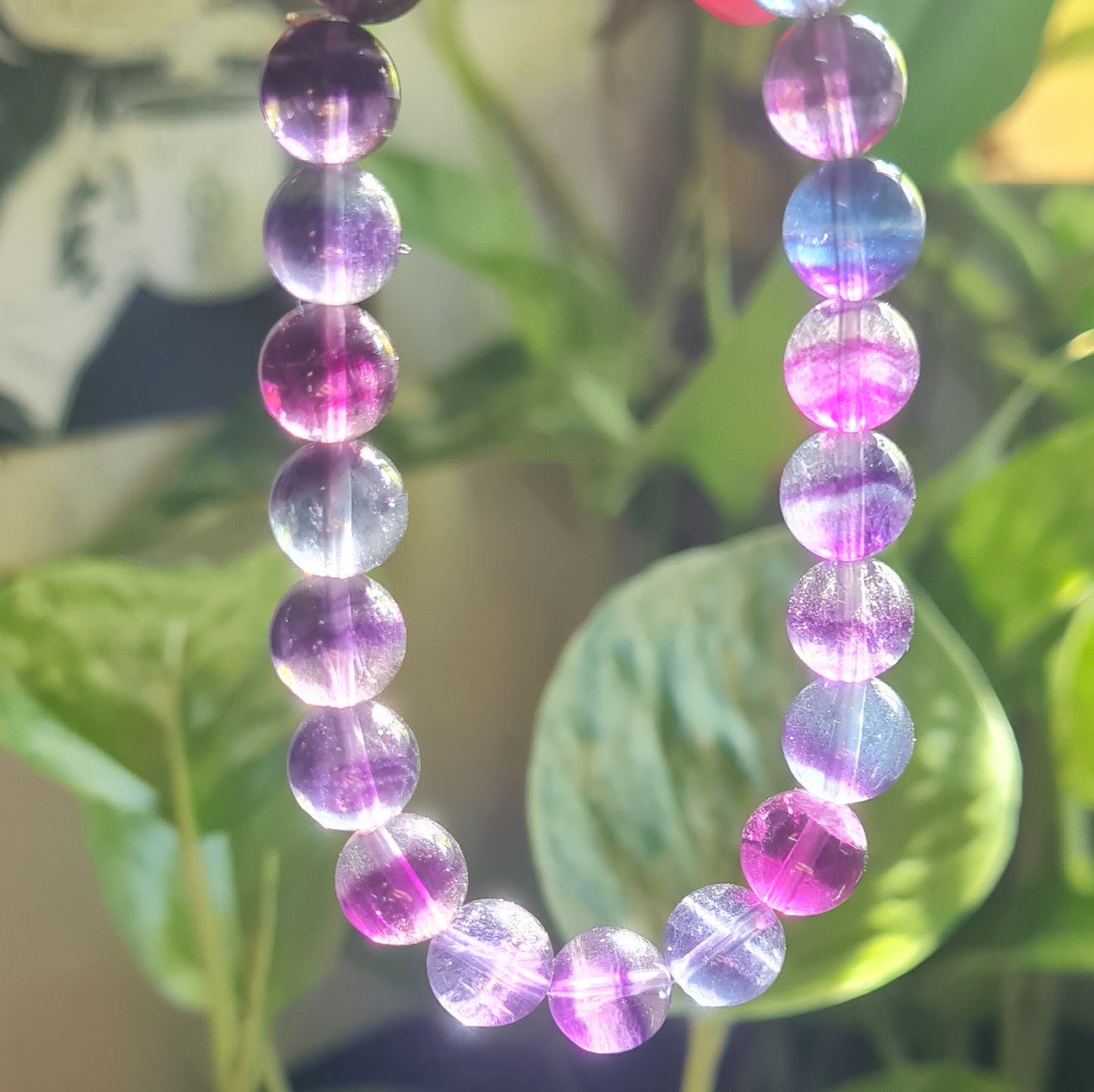 Rainbow Fluorite Gemstone Bracelet