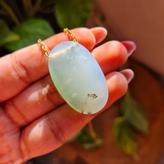 High Quality Chrysoprase Nugget Necklace