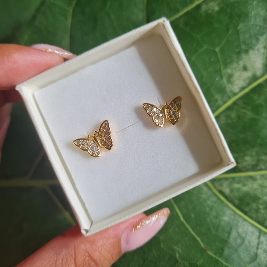 Stainless Steel Butterfly Studs