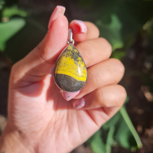 Bumbleebee Jasper Pendant