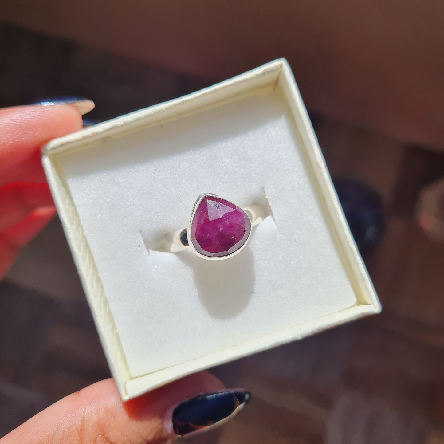 Ruby Gemstone Ring - Size 8