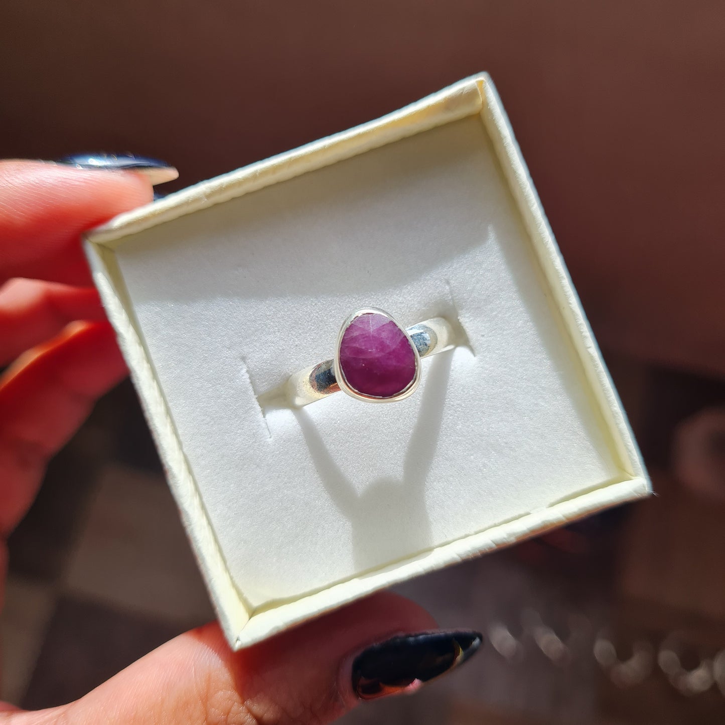 Ruby Gemstone Ring - Size 8