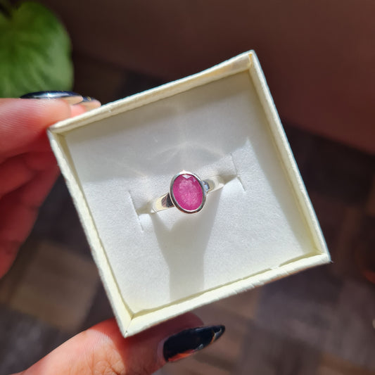 Ruby Gemstone Ring - Size 6