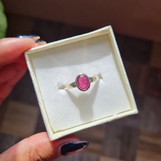 Ruby Gemstone Ring - Size 10