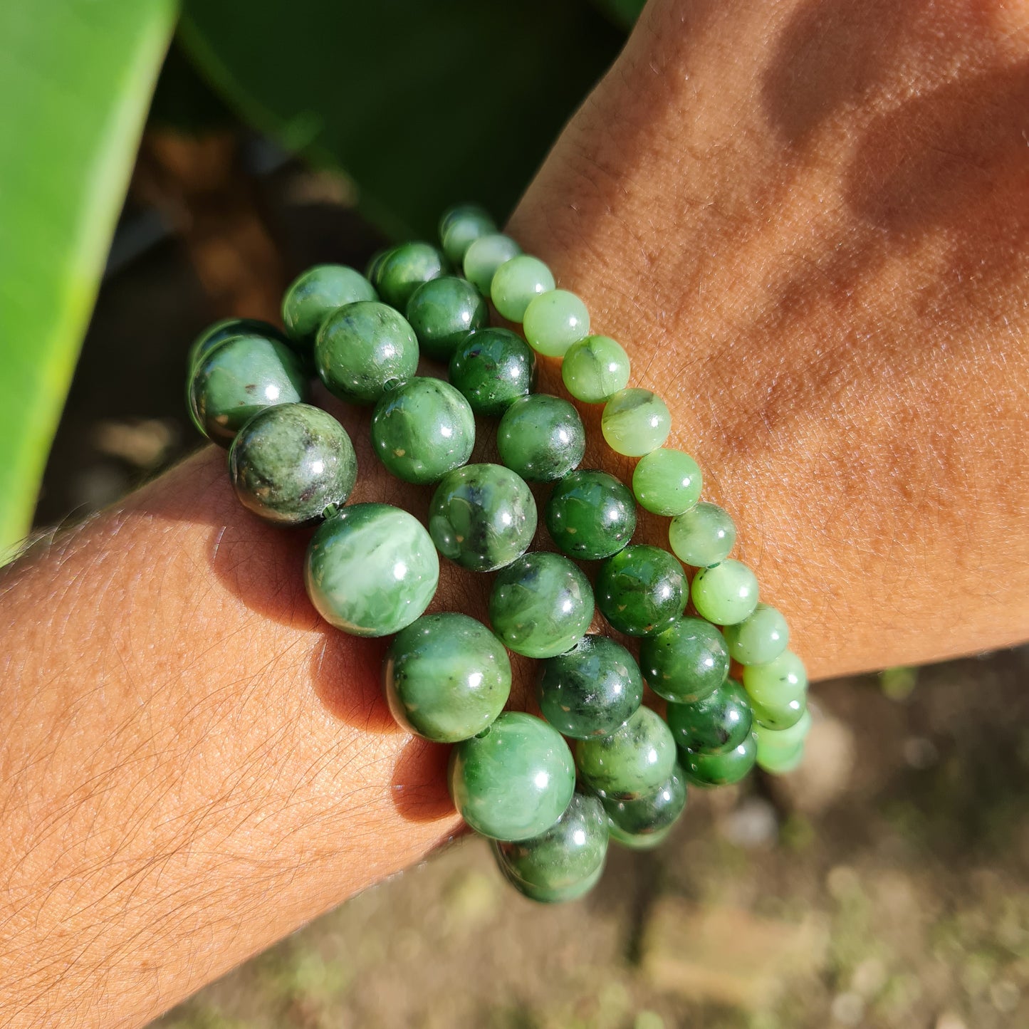 Nephrite Jade Gemstone Bracelet