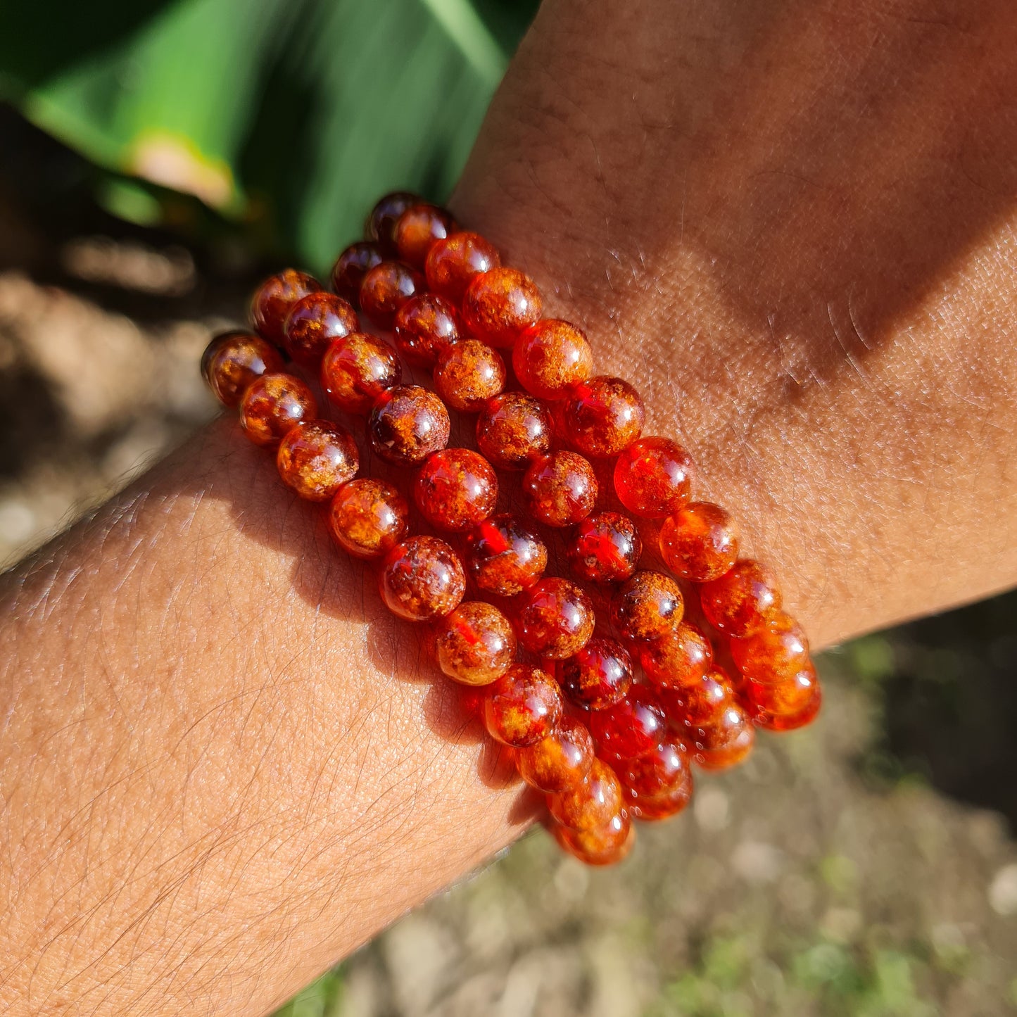 Spessartite Garnet Gemstone Bracelet