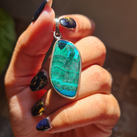 Malacolla (Malachite & Chrysocolla) Pendant