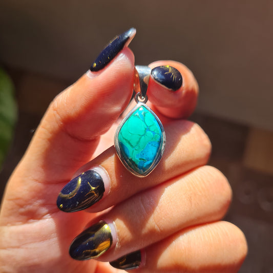 Malacolla (Malachite & Chrysocolla) Pendant