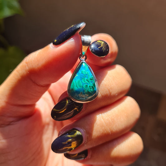 Malacolla (Malachite & Chrysocolla) Pendant