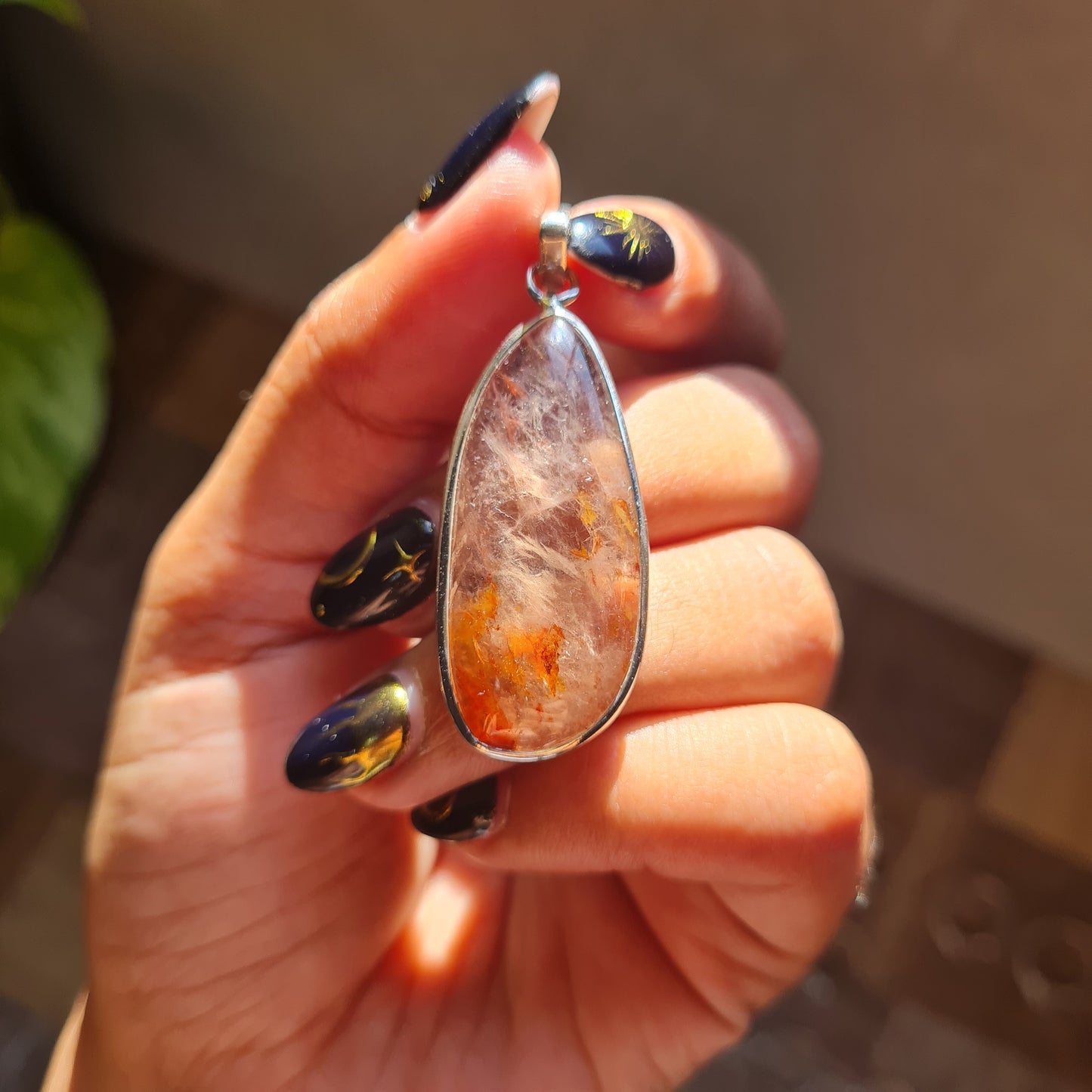 Hematoid Quartz Pendant