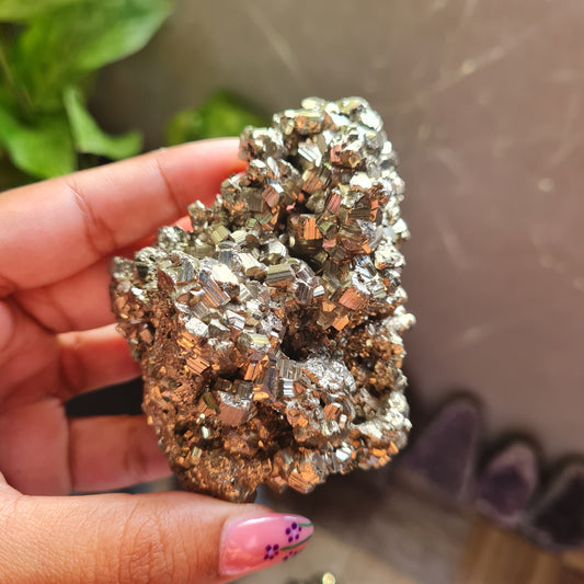 Pyrite Cluster from Huanzala Mine, Peru