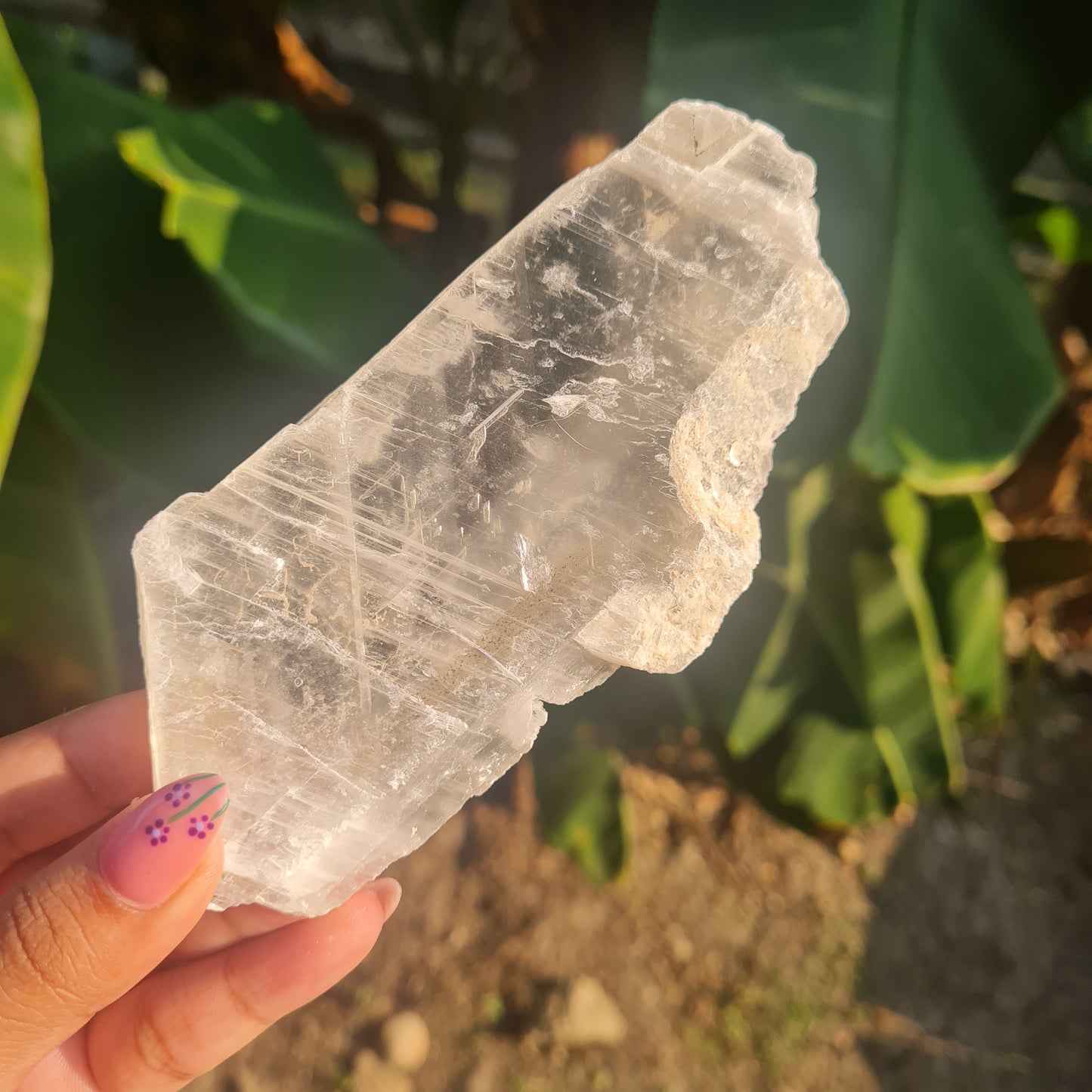 True Selenite Slab - Santa Eulalia, Chihuahua, Mexico