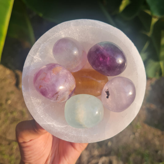 Rainbow Fluorite Tumbled Stone