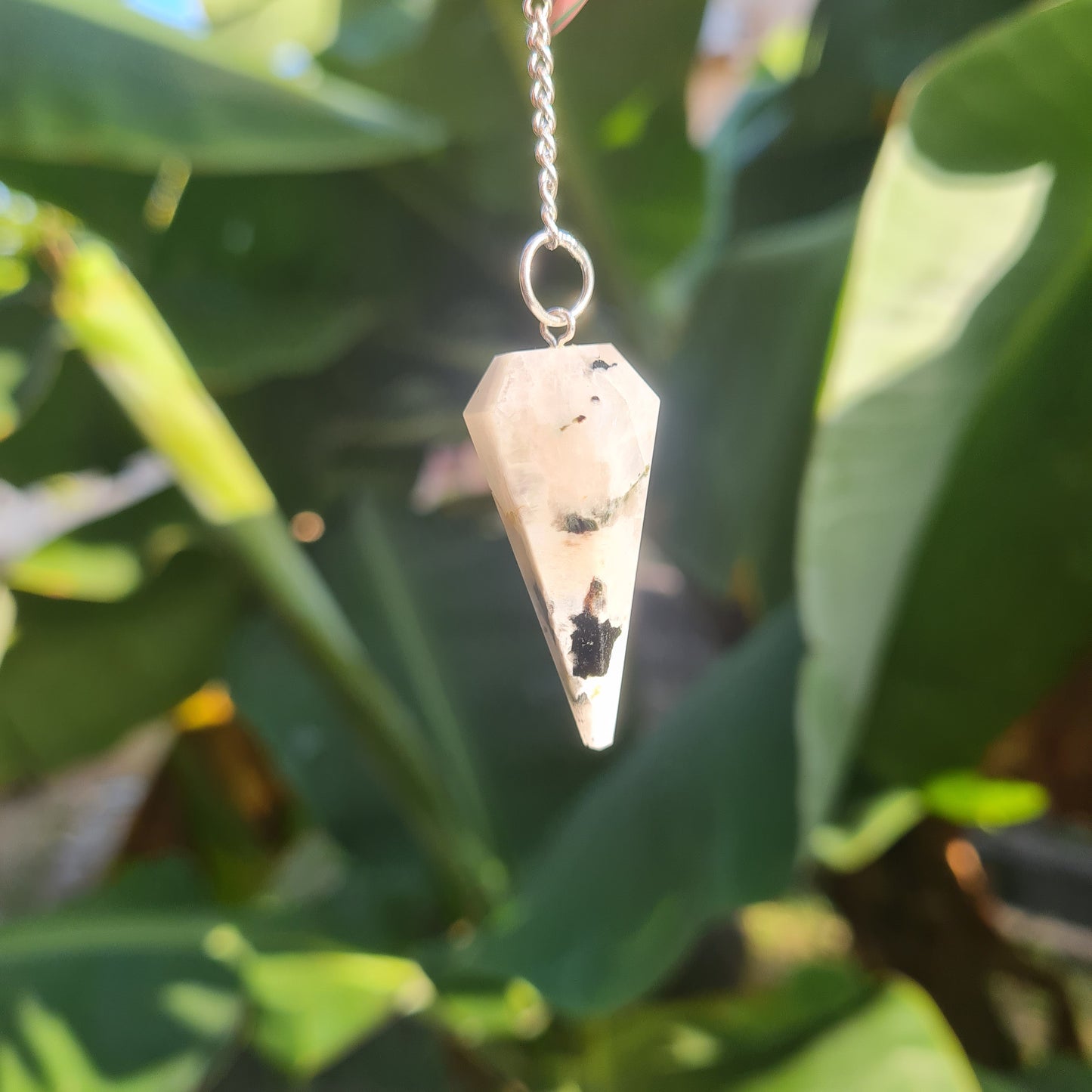 Rainbow Moonstone Pendulum