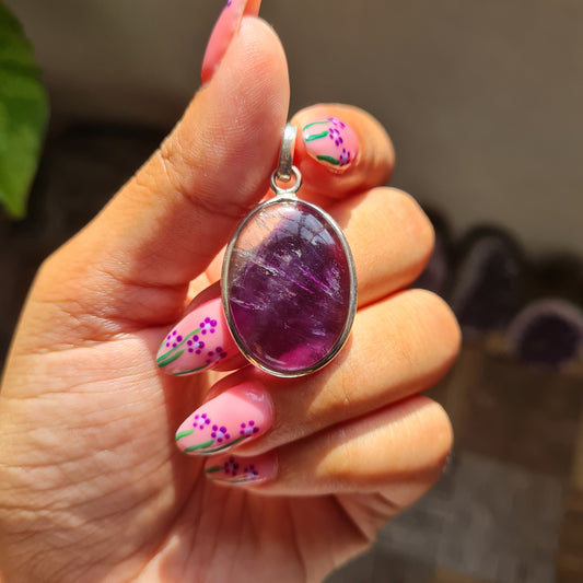 Rainbow Fluorite Pendant