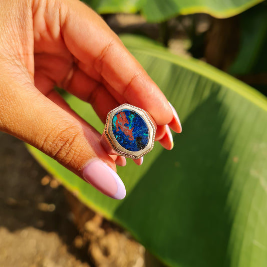 Shattuckite Ring Size 10