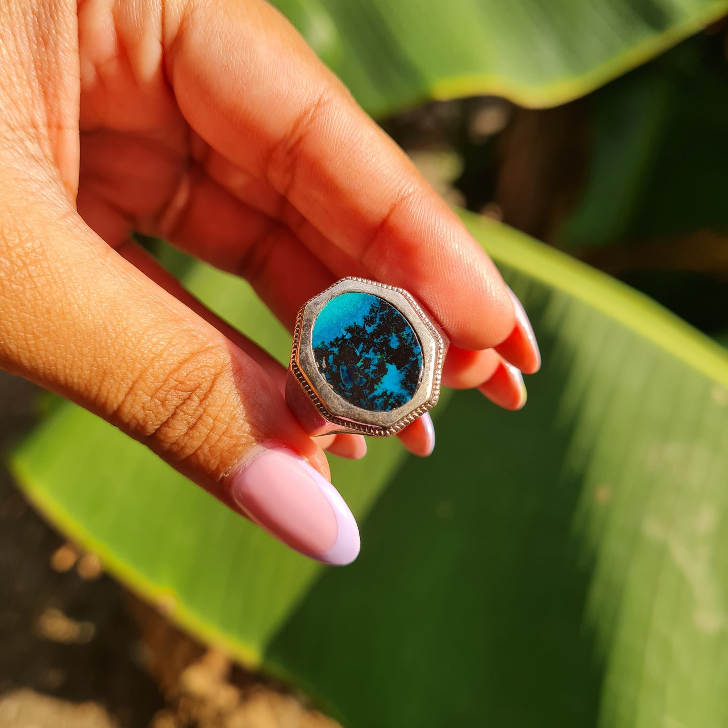 Shattuckite Ring Size 11