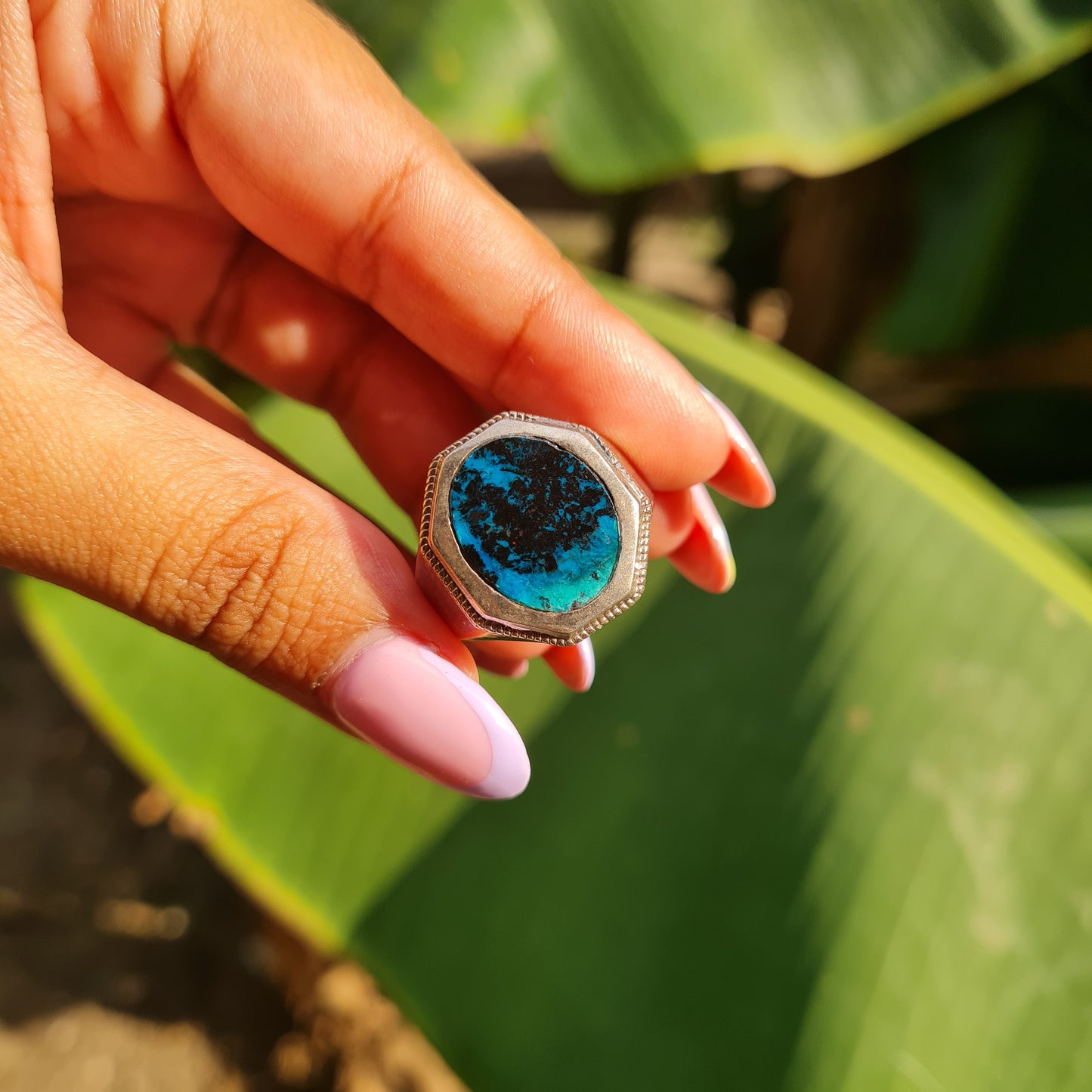 Shattuckite Ring Size 9