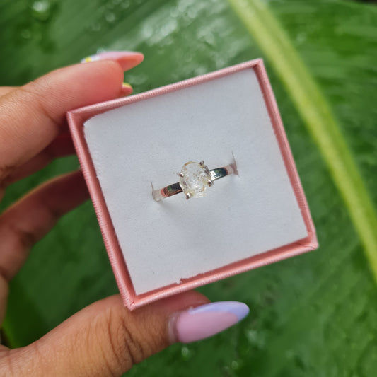 Herkimer Diamond Ring - Size 8