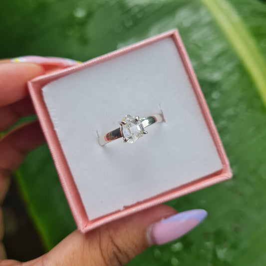 Herkimer Diamond Ring - Size 8