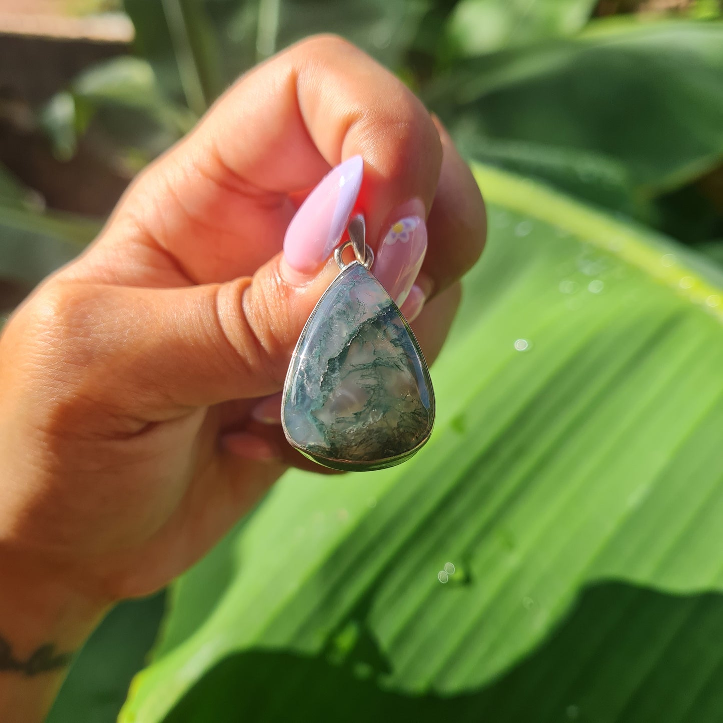 Moss Agate Pendant