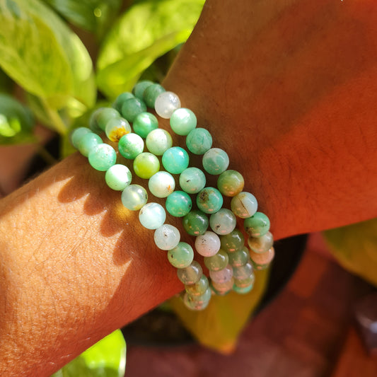 Chrysoprase Gemstone Bracelet